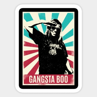 Vintage Retro Gangsta Boo Sticker